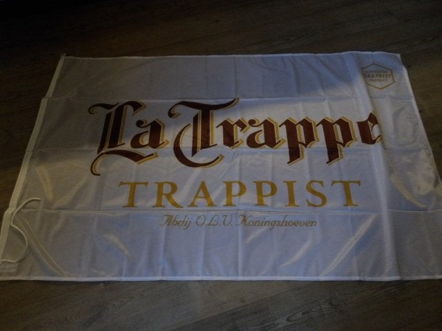 La Trappe bier vlag (2) 100x150 cm., Ophalen of Verzenden, Nieuw, Overige typen, La Trappe