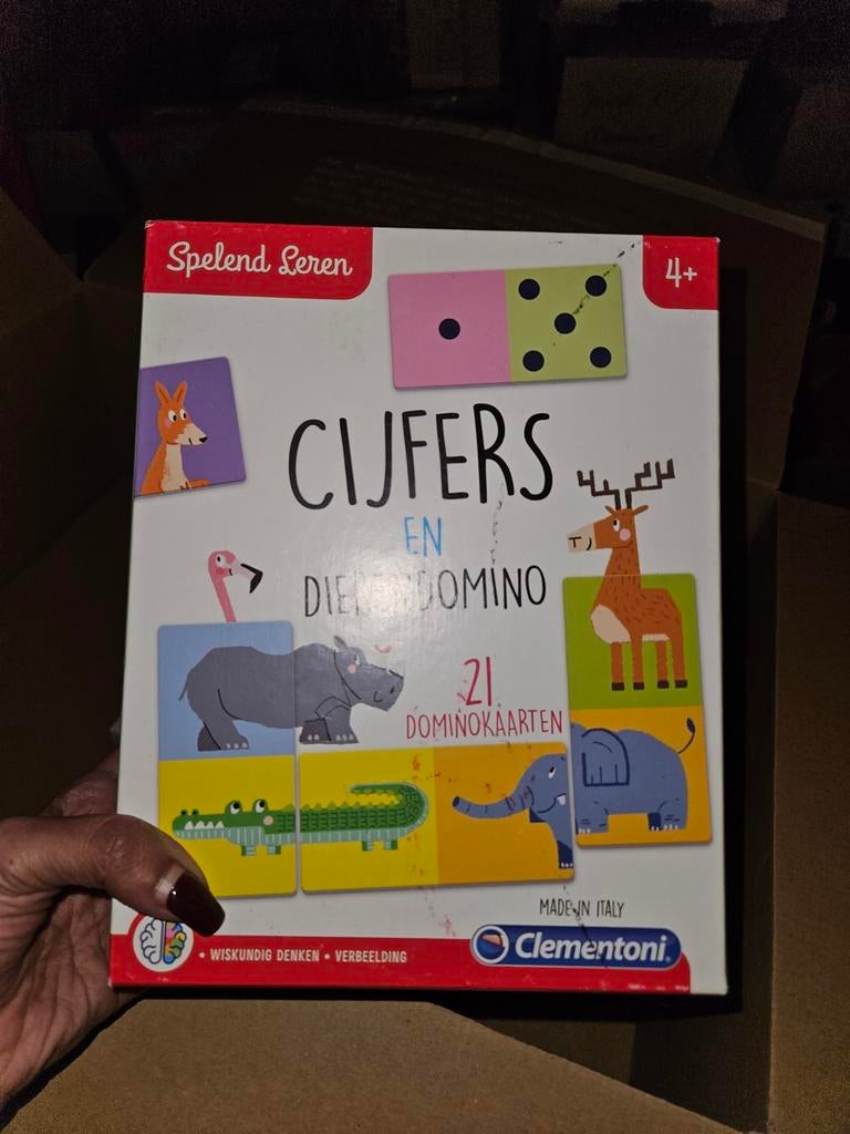 Cijfers en Dierendomino & Cijfers Puzzel - Clementoni, Ophalen, Gebruikt, Puzzelen