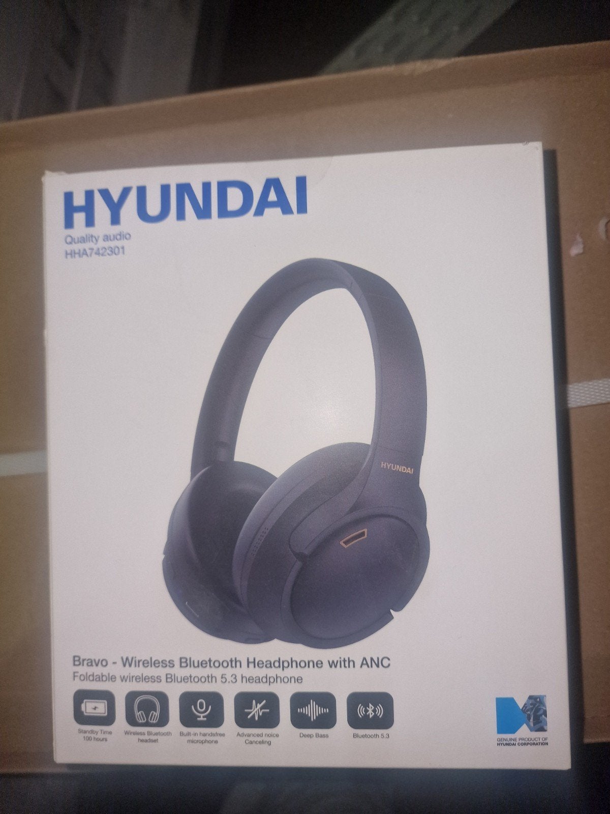 Hyundai Bravo Draadloze Bluetooth Koptelefoon met ANC, Audio, Tv en Foto, Koptelefoons, Overige merken, Nieuw, Ophalen of Verzenden