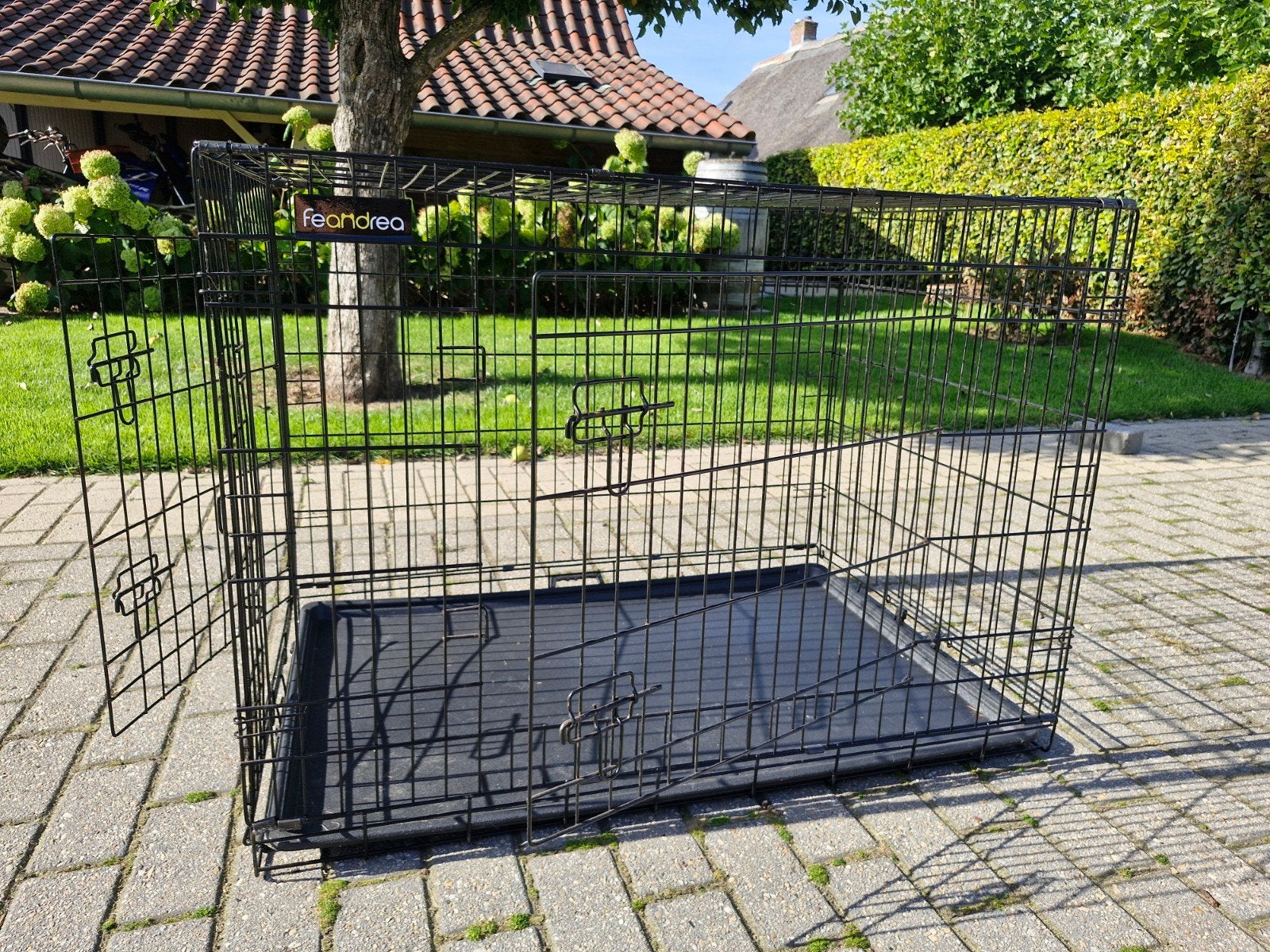 Feandrea bench zwart 70 br x 105 lang x 77hg, Ophalen, Gebruikt