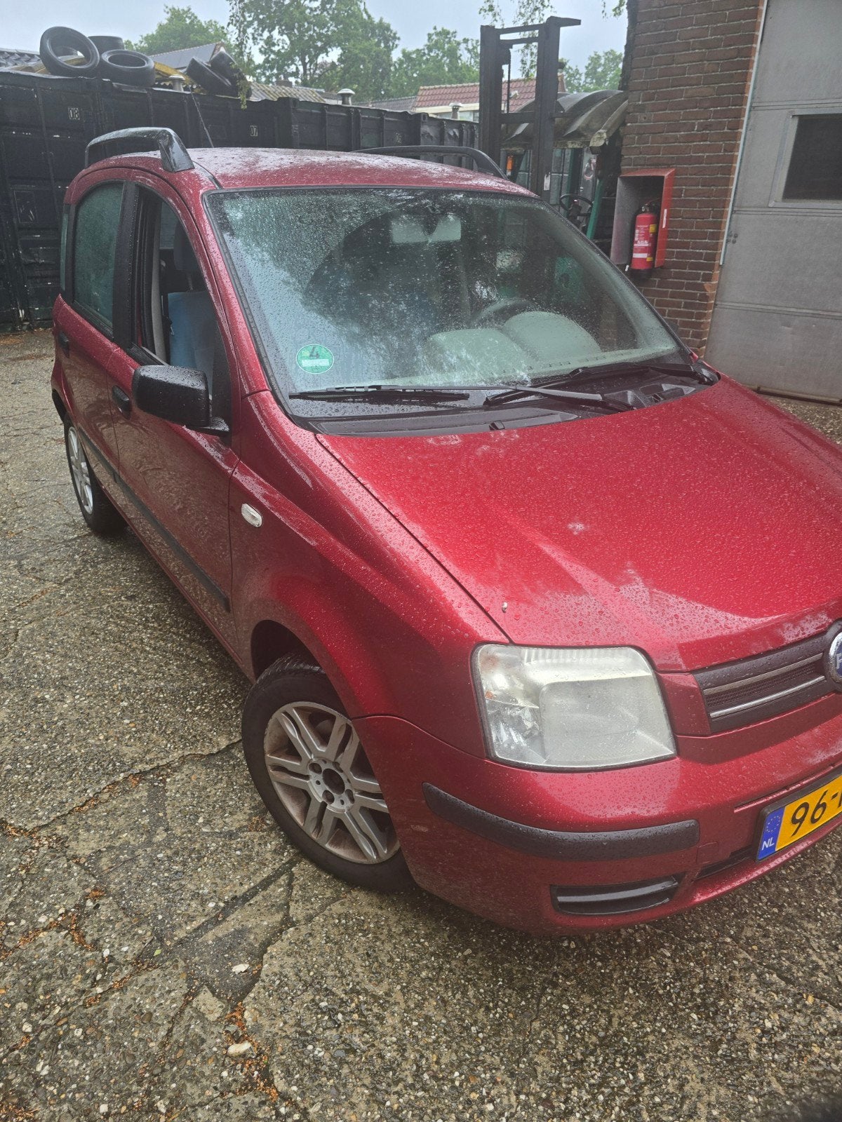 Fiat Panda 1.2 Dualogic 2005 Rood, Auto's, Voorwielaandrijving, 840 kg, Origineel Nederlands, Handgeschakeld