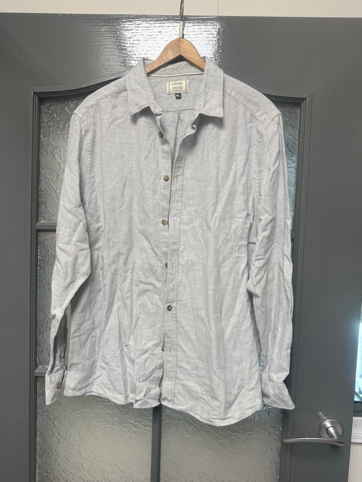 George Casual Outfitters overhemd - XL, Ophalen of Verzenden, Zo goed als nieuw, Grijs, Overige halswijdtes