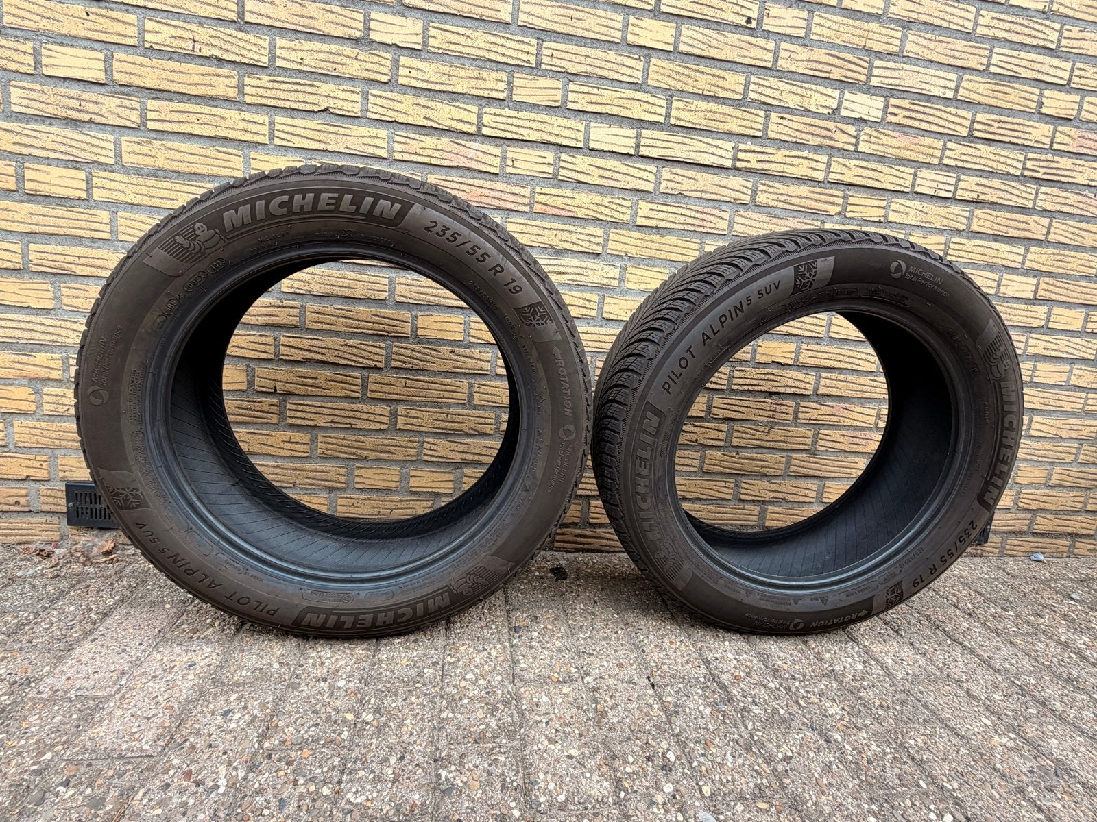 Michelin Pilot Alpin 5 SUV Winterbanden 235/55 R19, Auto-onderdelen, Banden en Velgen, Gebruikt, Winterbanden, 235 mm, Band(en)