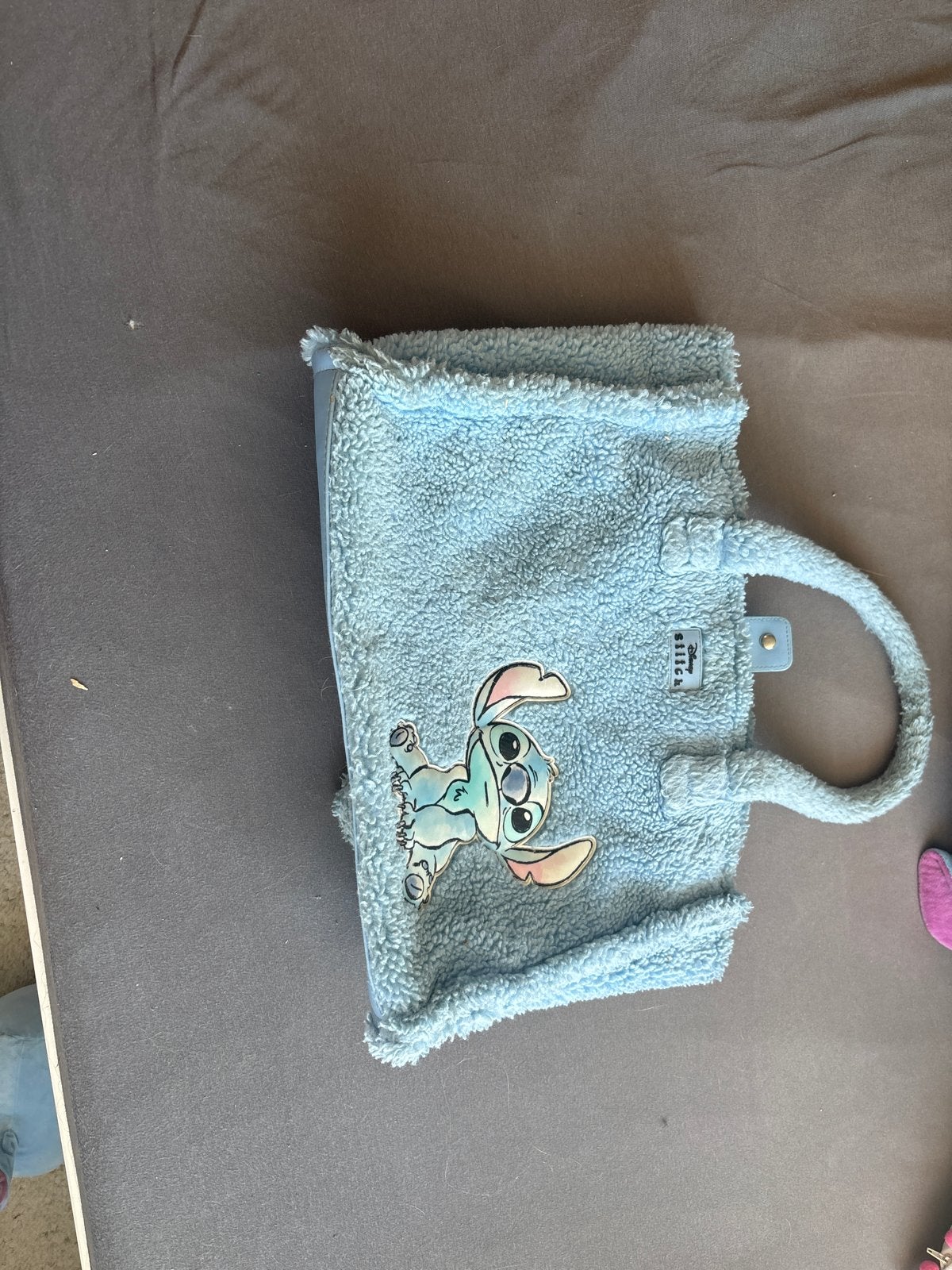 Leuke Stitch tas - Lichtblauw met vlekken aan binnenkant, Ophalen, Gebruikt, Blauw, Handtas