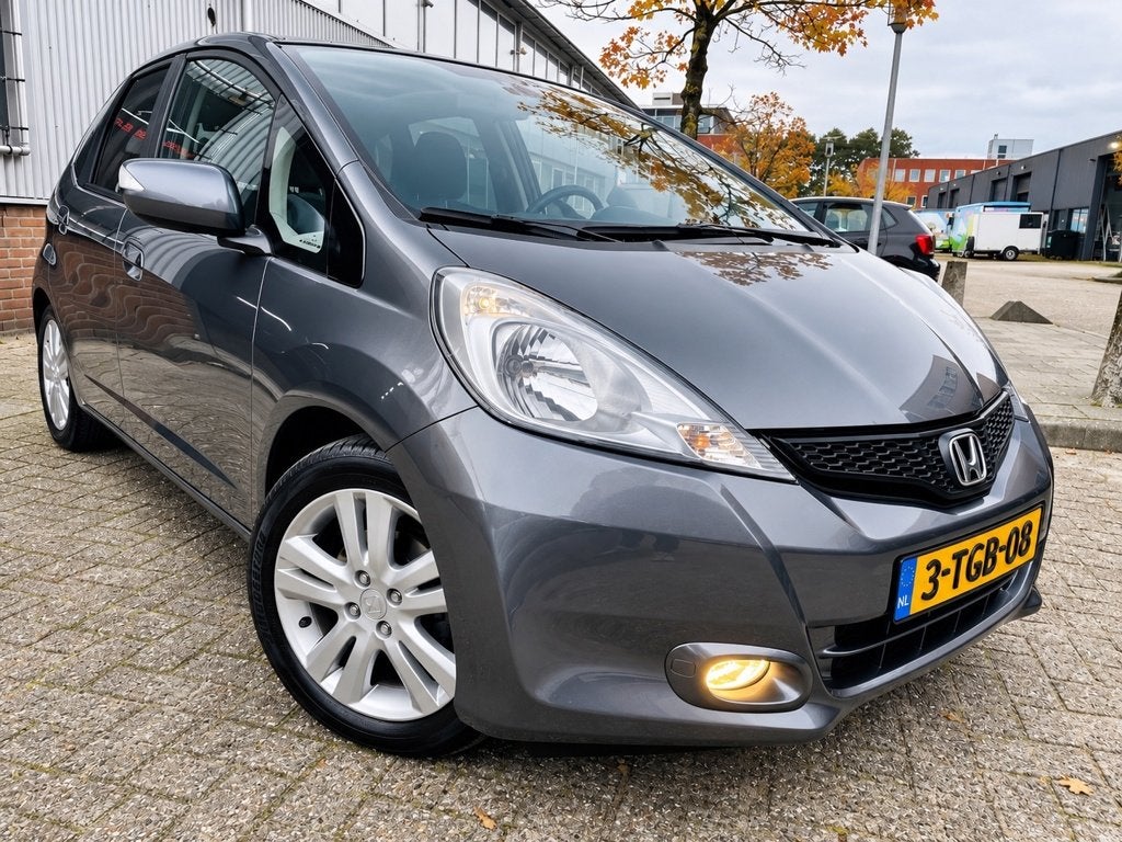 Honda Jazz 1.4 Exclusive Panorama PDC LEDER CLIMA FULL, Auto's, Voorwielaandrijving, 450 kg, Zwart, 4 cilinders