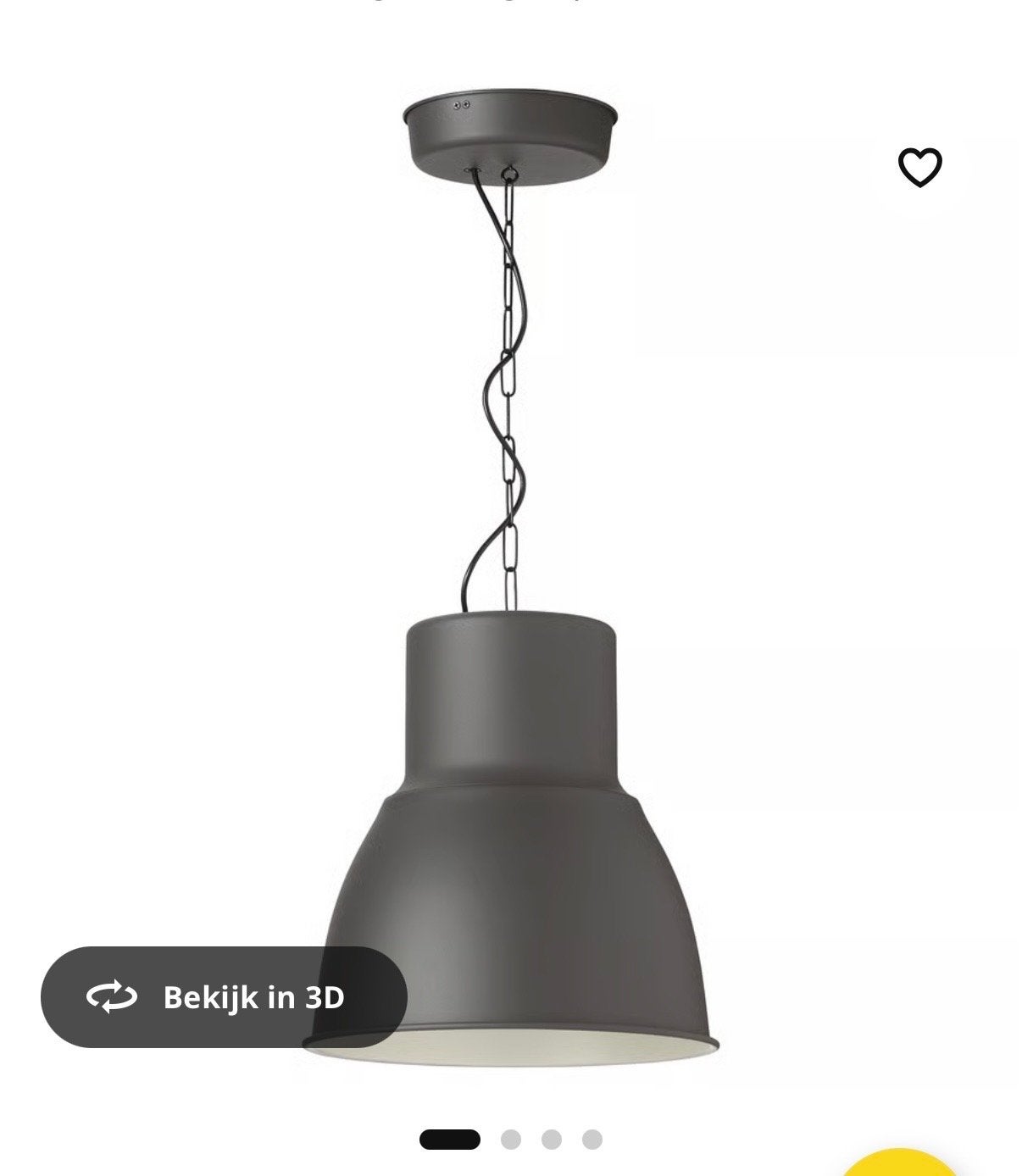 IKEA Hektar hanglamp - Donkergrijs, Ophalen, Gebruikt, Metaal