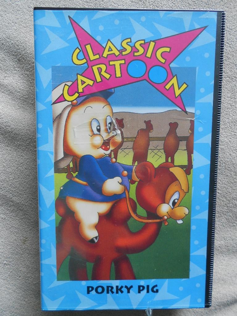 VHS video - Classic Cartoon - Porky Pig, Ophalen, Gebruikt, Tekenfilm, Alle leeftijden