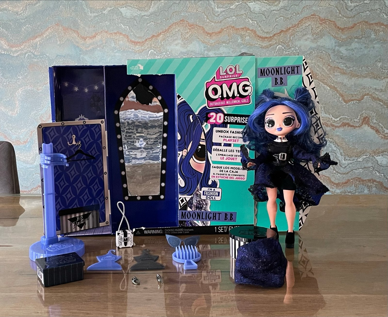 L.O.L. Surprise! O.M.G. Moonlight B.B. Fashion  Doll, Ophalen of Verzenden, Zo goed als nieuw, Overige typen