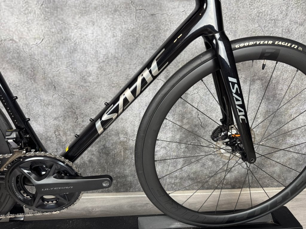 Nieuw! Isaac Element Full Carbon Shimano Ultegra Di2 2x12 L, Overige merken, 28 inch, Carbon, Velgrem