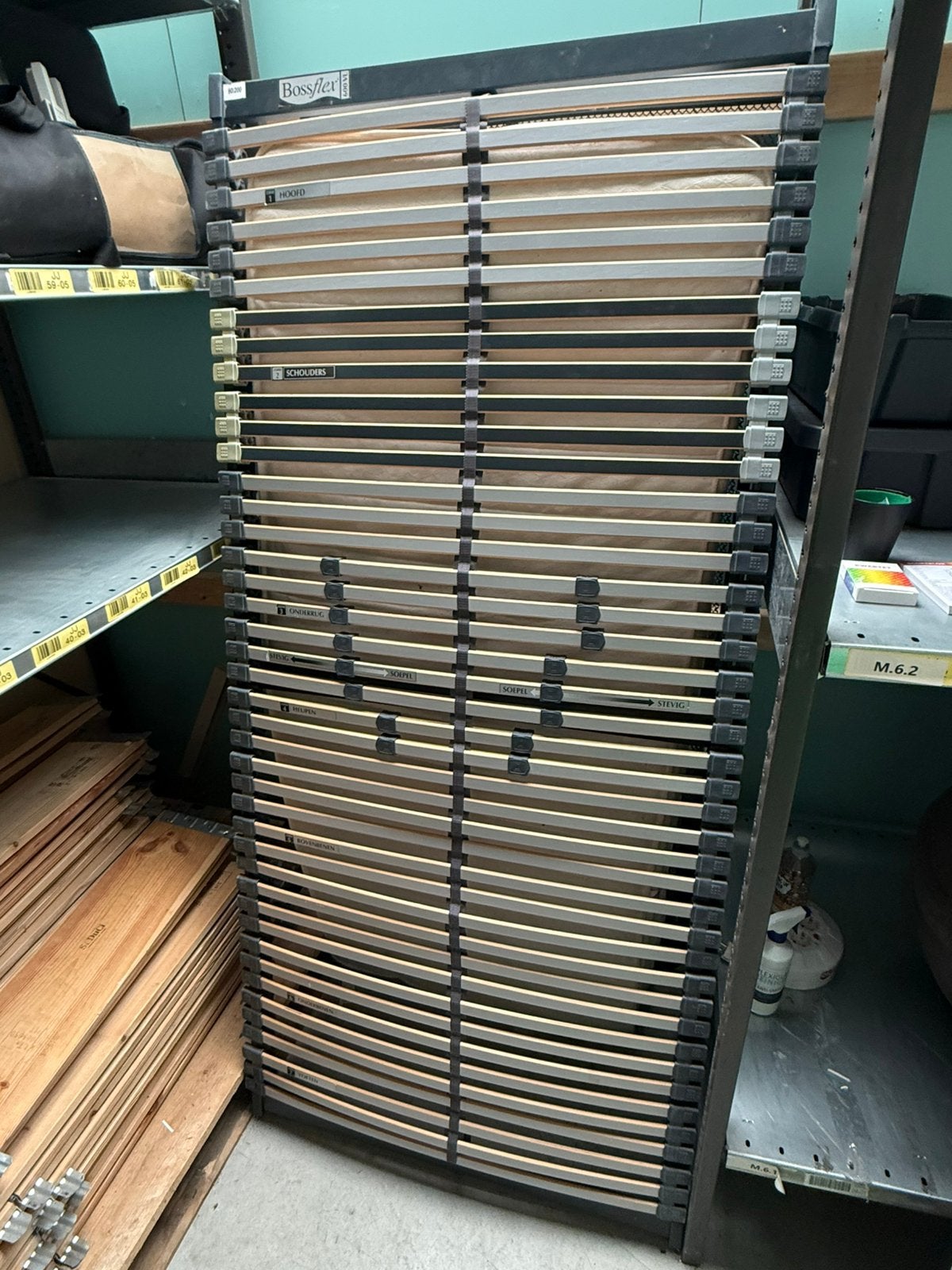 Lattenbodem Bossflex 600 VL (90x200 cm) Instelbare Hardheid, Ophalen of Verzenden, Zo goed als nieuw, Eenpersoons, 90 cm