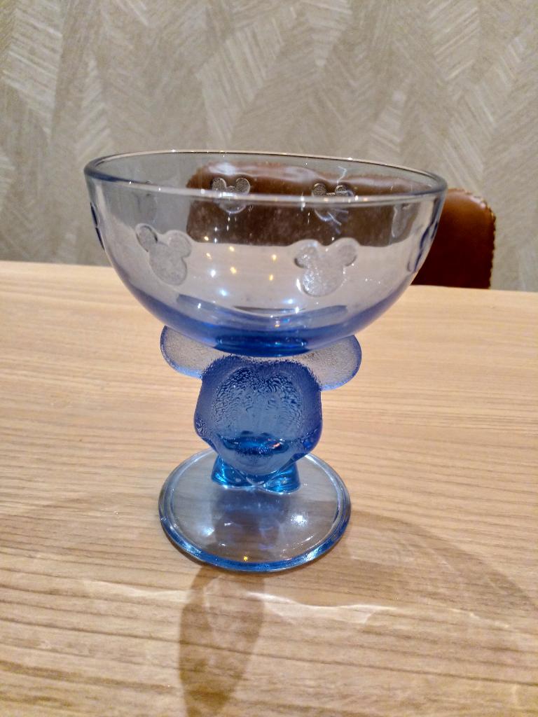Mickey Mouse ijscoupe glas, Ophalen of Verzenden, Mickey Mouse, Gebruikt, Servies