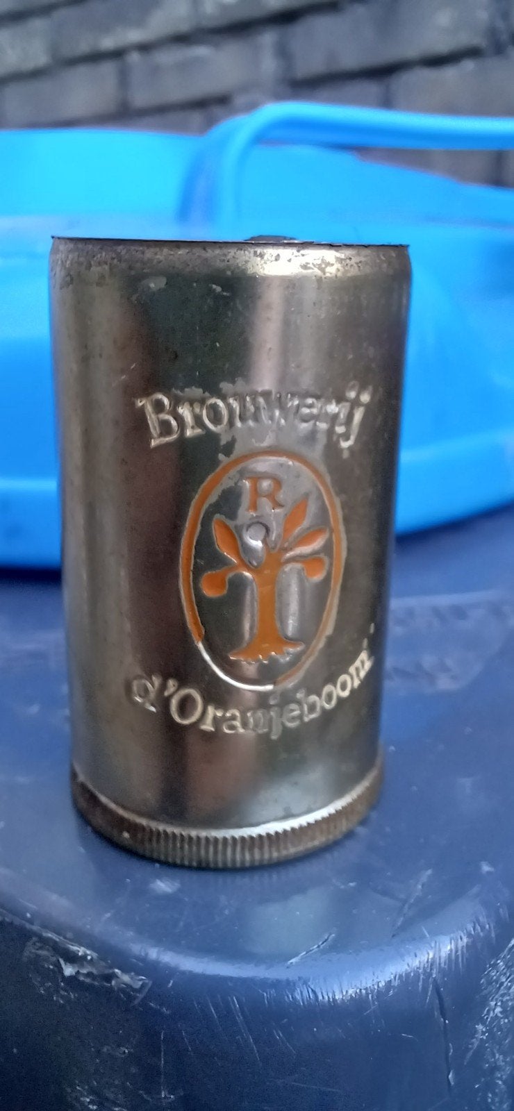 Vintage aansteker bierpul Brouwerij d'Oranjeboom, Verzamelen, Ophalen, Gebruikt