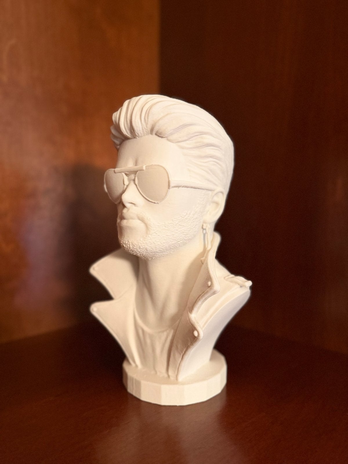 George Michael Buste - 23cm hoog  - Wham, Antiek en Kunst, Buste, Kunststof, Ophalen of Verzenden, 20 - 50 cm