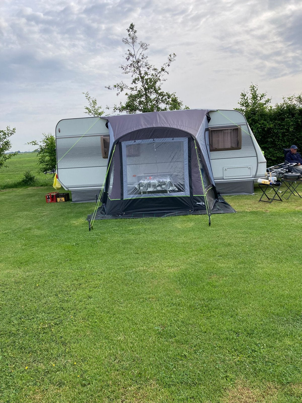 Opblaasbare voortent Obelink, Caravans en Kamperen, Kampeeraccessoires, Ophalen of Verzenden, Zo goed als nieuw