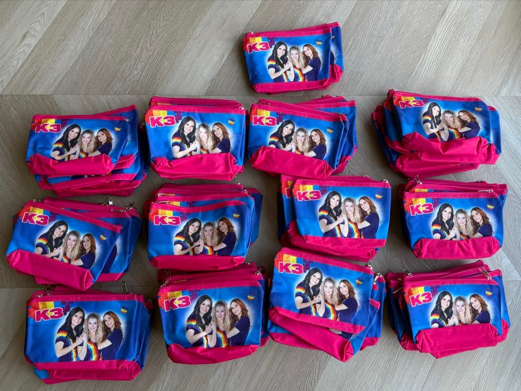 K3 toilettasjes / etuis / make-up tasjes - 125 stuks, Ophalen of Verzenden, Nieuw