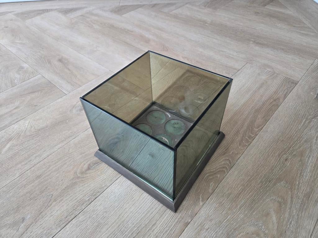 Waxinelichthouder met spiegelglas, Ophalen, Overige materialen, Minder dan 25 cm