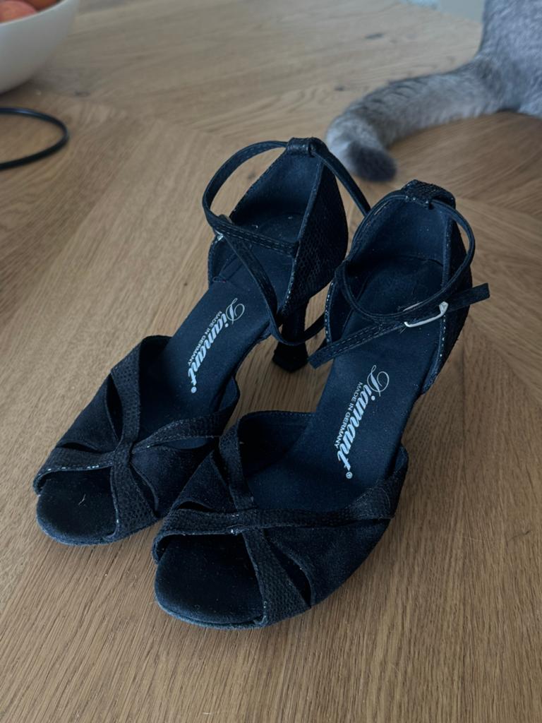 Diamant salsa dansschoenen, zwart, Sport en Fitness, Dansen, Ophalen of Verzenden, Gebruikt, Schoenen