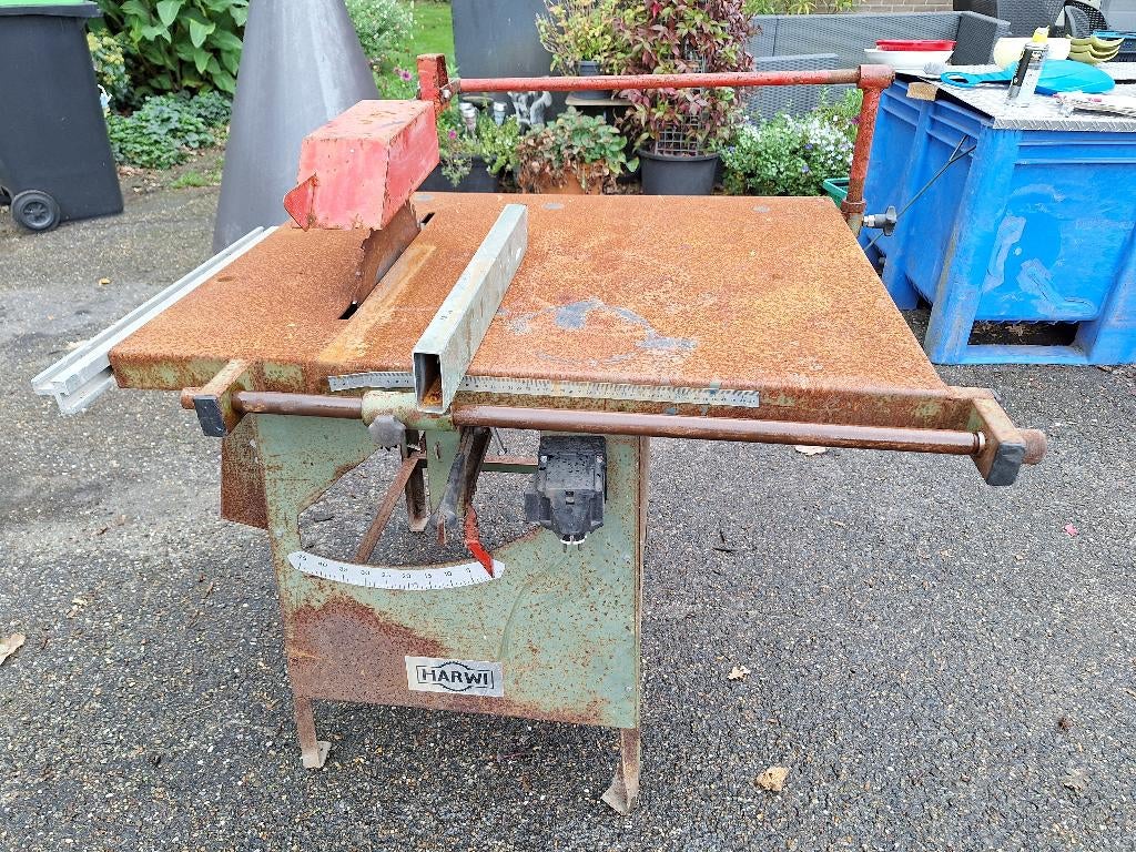 Harwi cirkelzaag tafel, Ophalen, Gebruikt, Cirkelzaag, 70 mm of meer