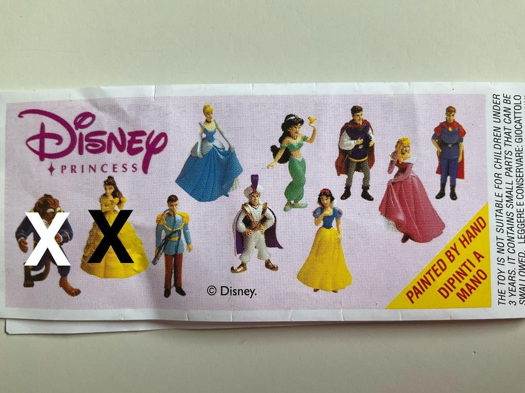 disney prinsessen en prinsen zaini poppetjes, Ophalen of Verzenden, Overige figuren, Zo goed als nieuw, Beeldje of Figuurtje