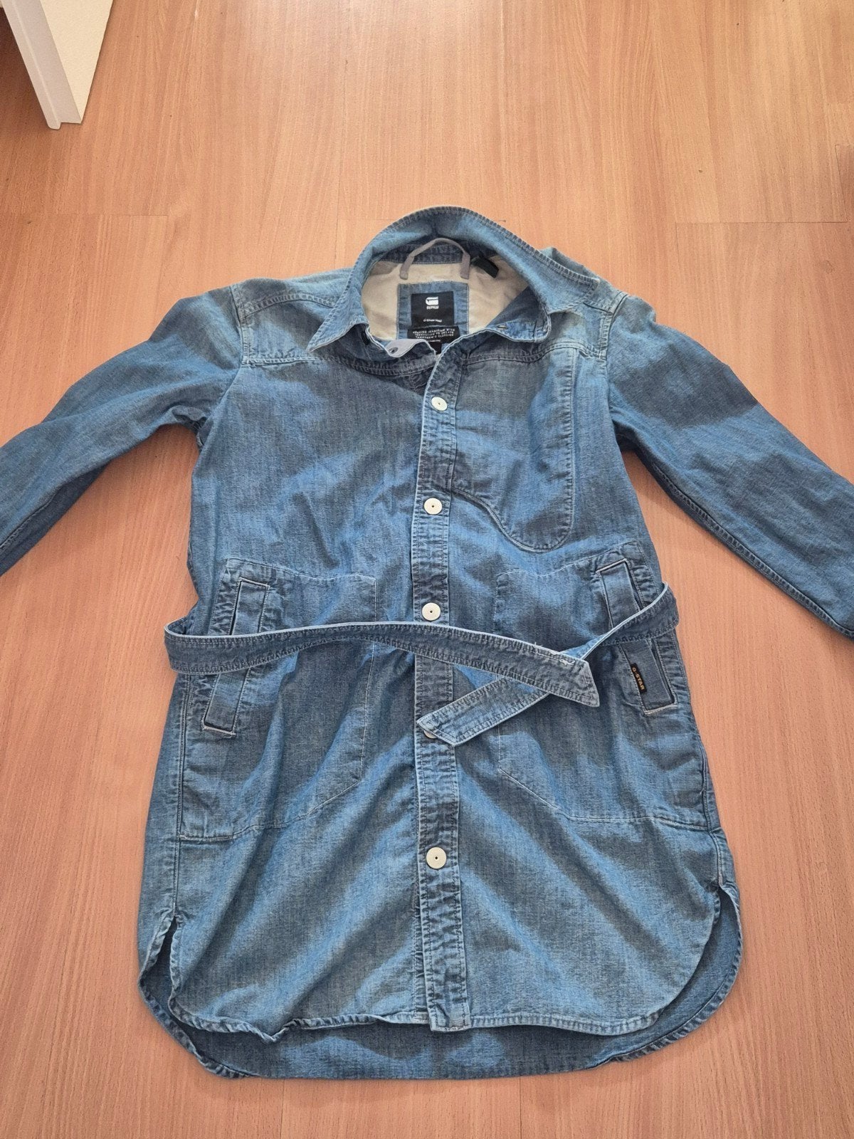 G-Star RAW Long Millery Overshirt Spijkerjurk XS, Kleding | Dames, Blauw, Ophalen of Verzenden, Zo goed als nieuw, Maat 34 (XS) of kleiner
