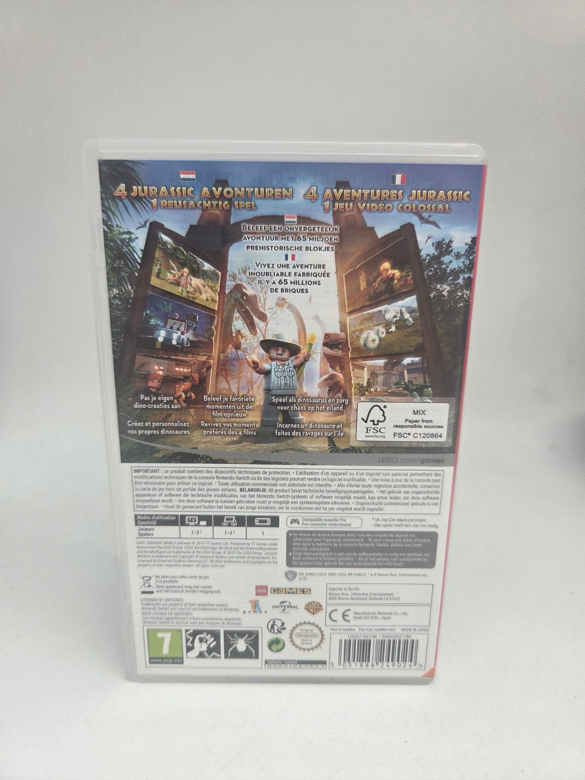LEGO Jurassic World Nintendo Switch, 2222 Warner Blvd, Burbank, CA 91522, USA, Ophalen of Verzenden, Zo goed als nieuw, Warner Bros. Interactive Entertainment