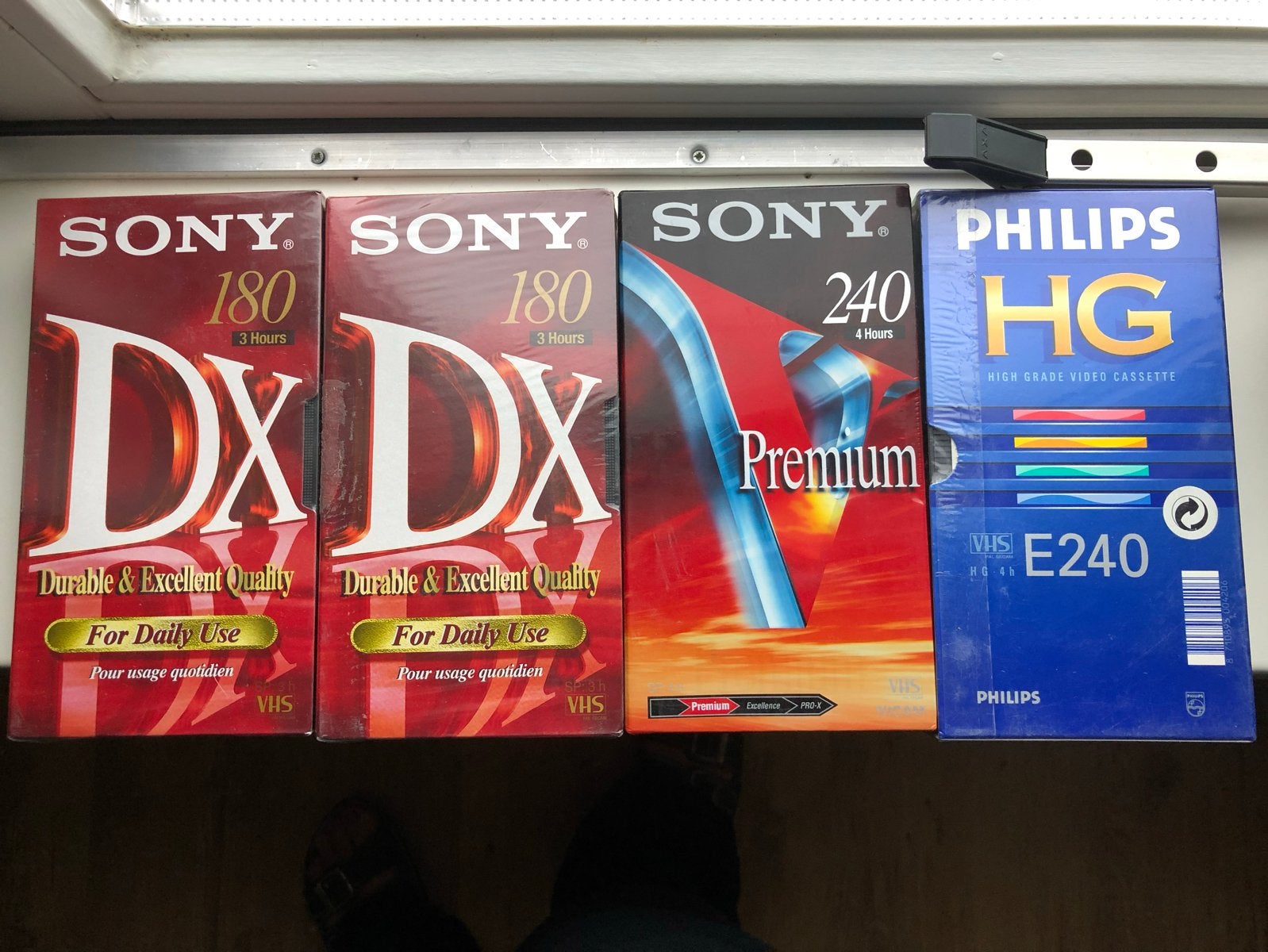 Nieuwe VHS-banden: Sony DX, Sony Premium, Philips HG, Ophalen, Alle leeftijden, Overige genres, Nieuw in verpakking