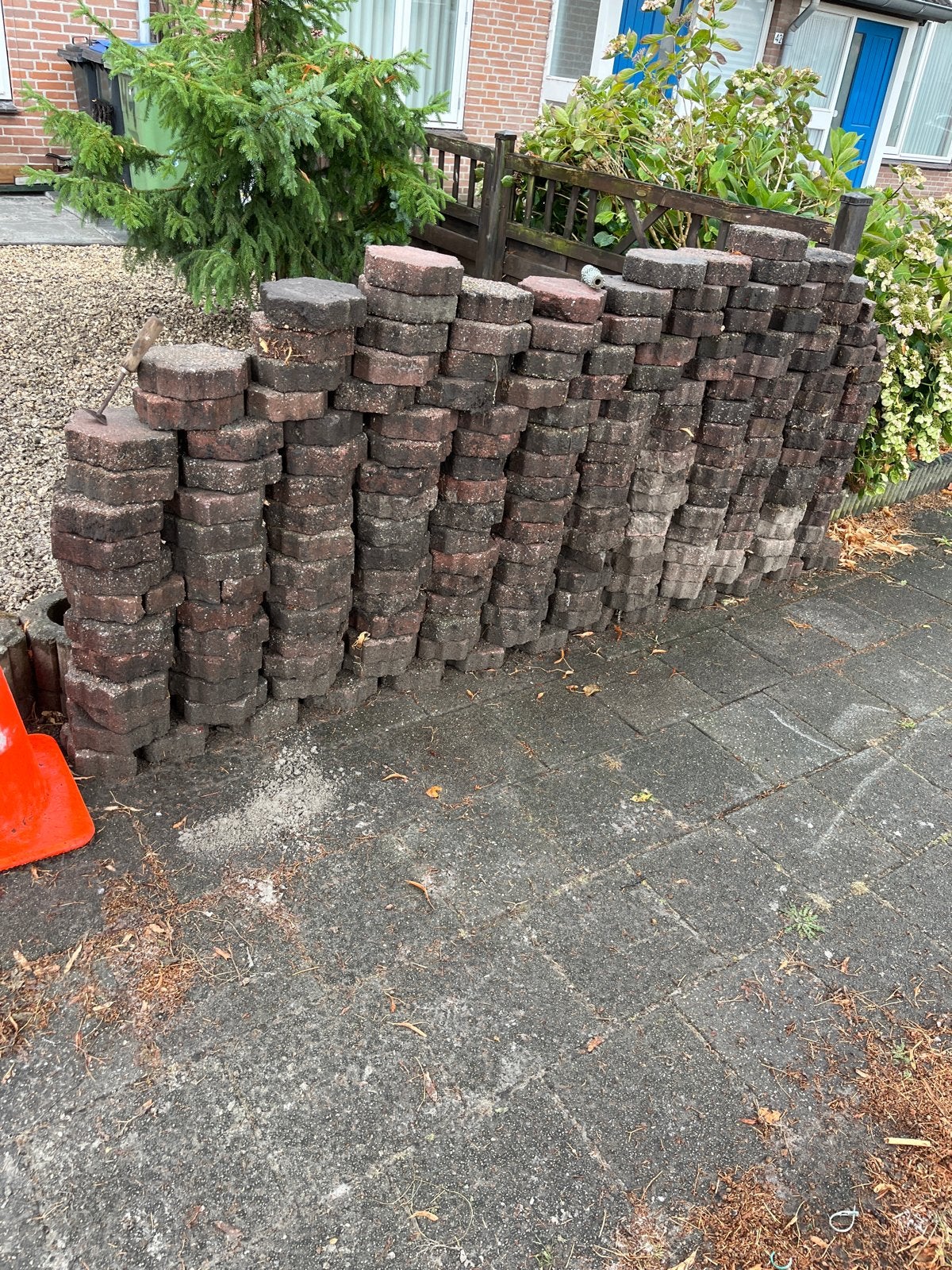 Gebruikte terrastegels, ca. 8 m², Gebruikt, Beton, Terrastegels, 5 tot 10 m²