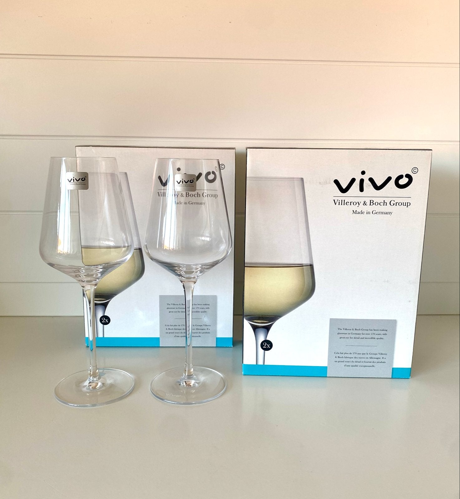 Vivo Villeroy & Boch Group wijnglazen (4 stuks), Huis en Inrichting, Keuken | Servies, Glas of Glazen, Vivo, Nieuw, Ophalen of Verzenden
