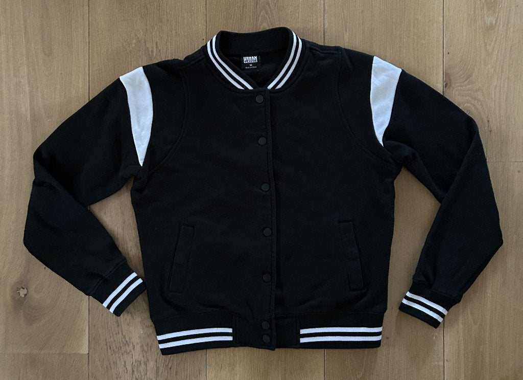 Urban Classics baseball jacket / jasje mt S 36/38, Ophalen of Verzenden, Zo goed als nieuw, Maat 36 (S), Zwart