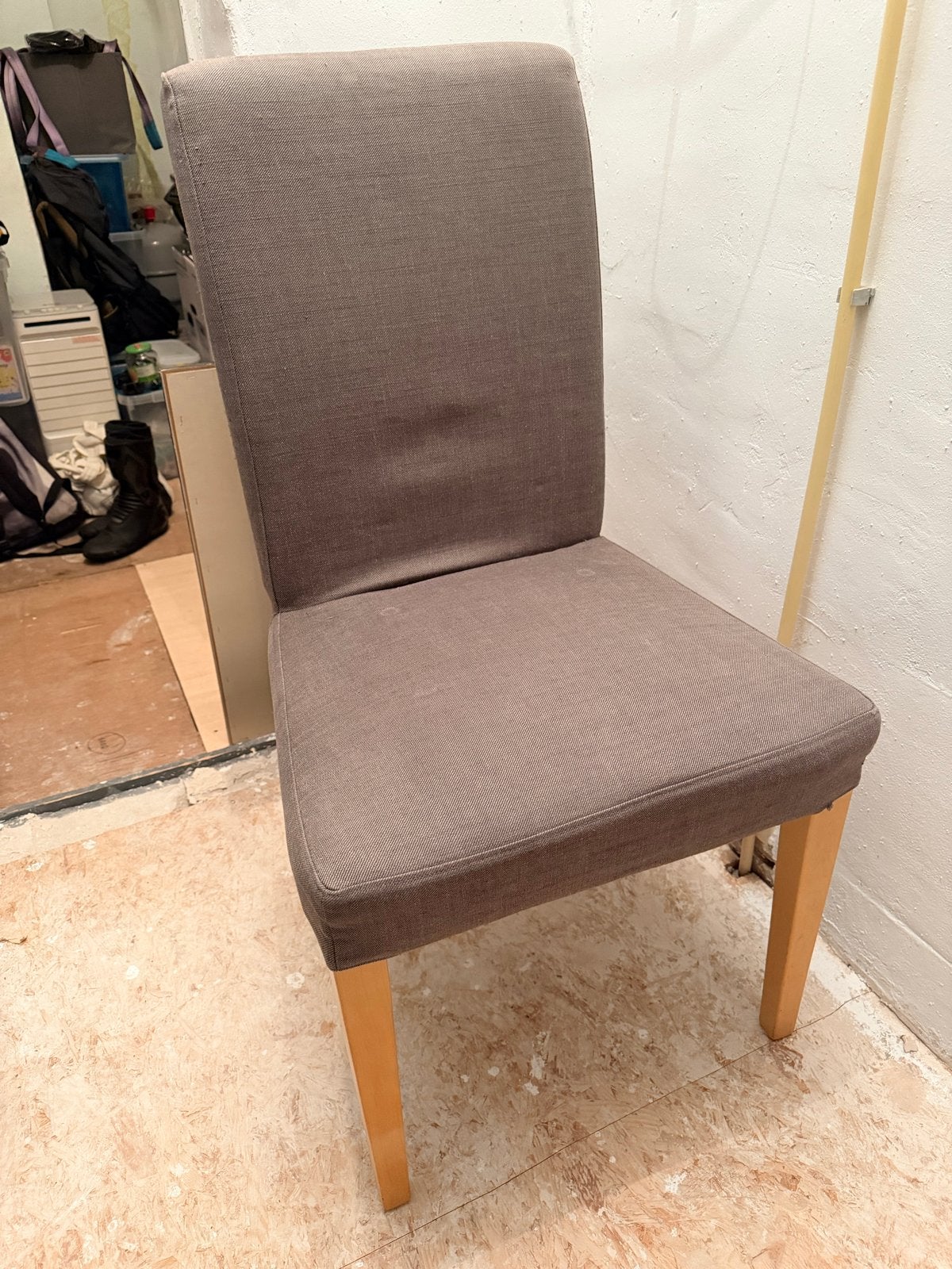 Set van 2 eetkamerstoelen met afneembare hoes, Ophalen, Gebruikt, Eén, Stof