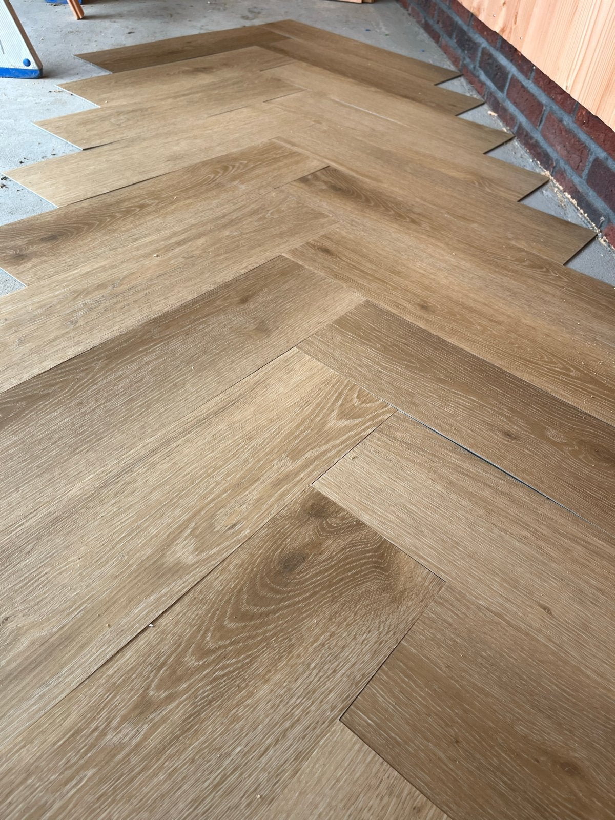 Vissengraat PVC Plakvloer Eiken - 16m², Ophalen, Bruin, Nieuw, Vinyl