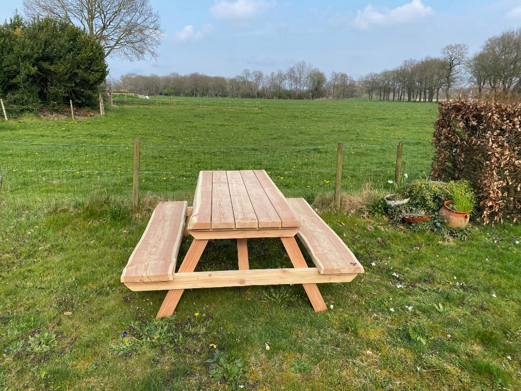 Picknicktafel klein, Tuin en Terras, Picknicktafels, Ophalen, Nieuw, Rechthoekig, Hout