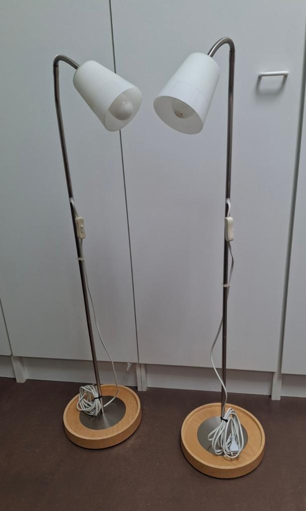 Set van 2 Ikea Basisk vloerlampen., Ophalen of Verzenden, Zo goed als nieuw