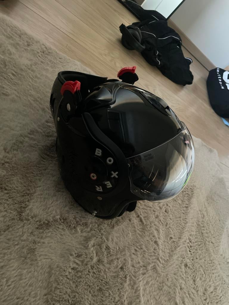 Roof Boxxer V8 Alpha Systeemhelm Maat M, Motoren, Kleding | Motorhelmen, Systeemhelm, M, Overige merken, Tweedehands, Ophalen of Verzenden
