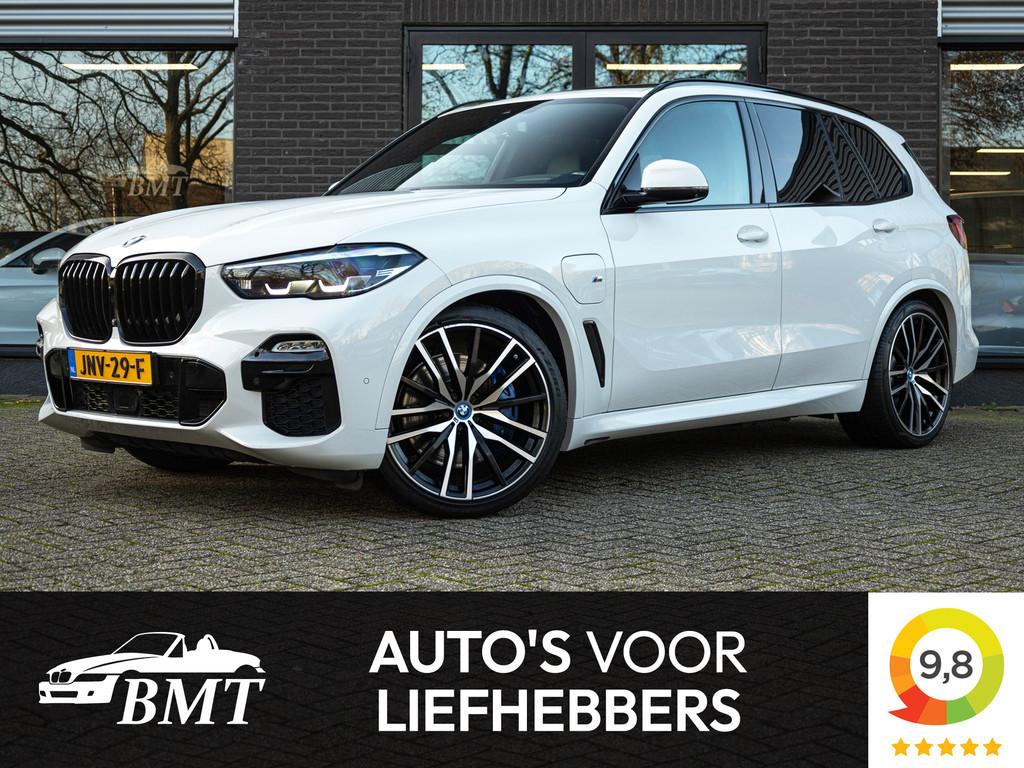 BMW X5 G05 xDrive45e High Executive M Sport / BTW / Pano / 3, Gebruikt, Met garantie (alle), Wit, Leder