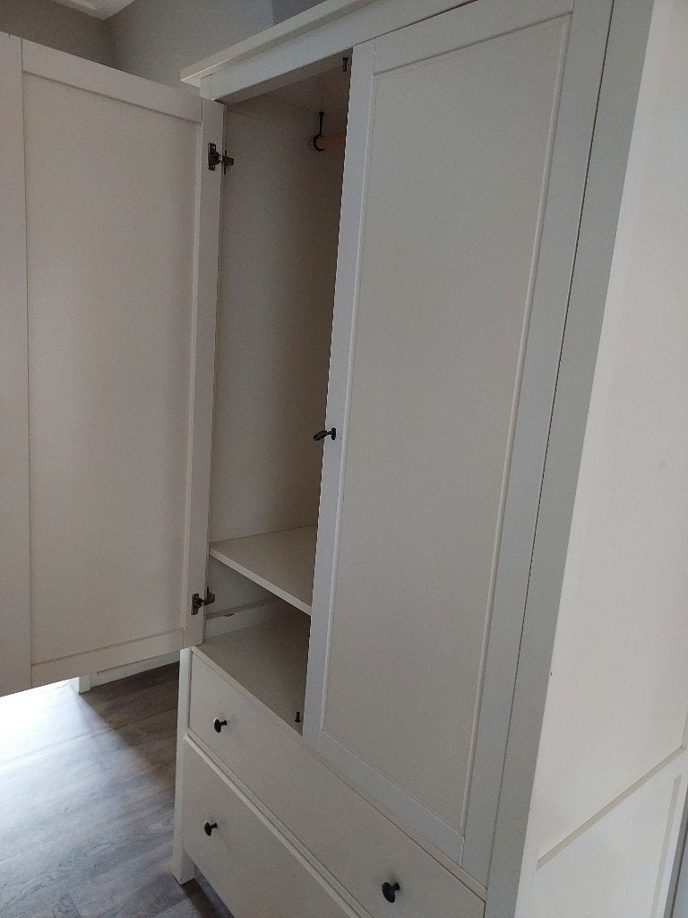 Kledingkast Ikea wit, Kunststof, Gebruikt, 50 tot 100 cm, 150 tot 200 cm