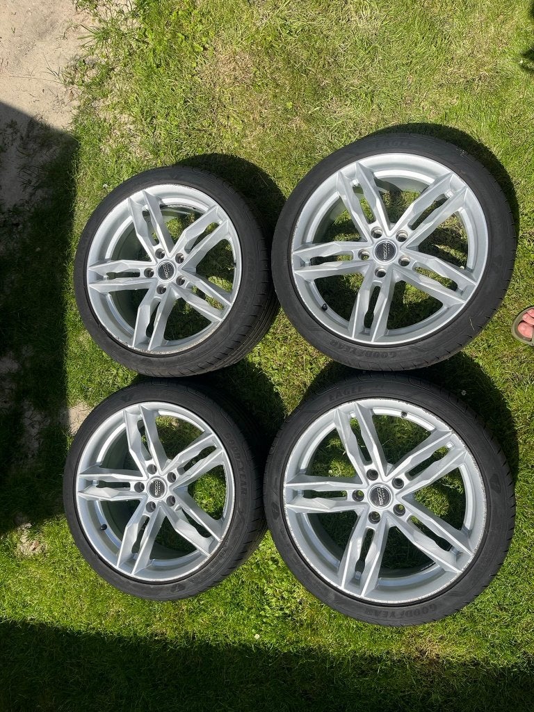 18 inch AUDI  Alkatec velgen 5x112 Goodyear Eagle F1 banden, Auto-onderdelen, Banden en Velgen, Ophalen, 18 inch, Gebruikt, Velg(en)