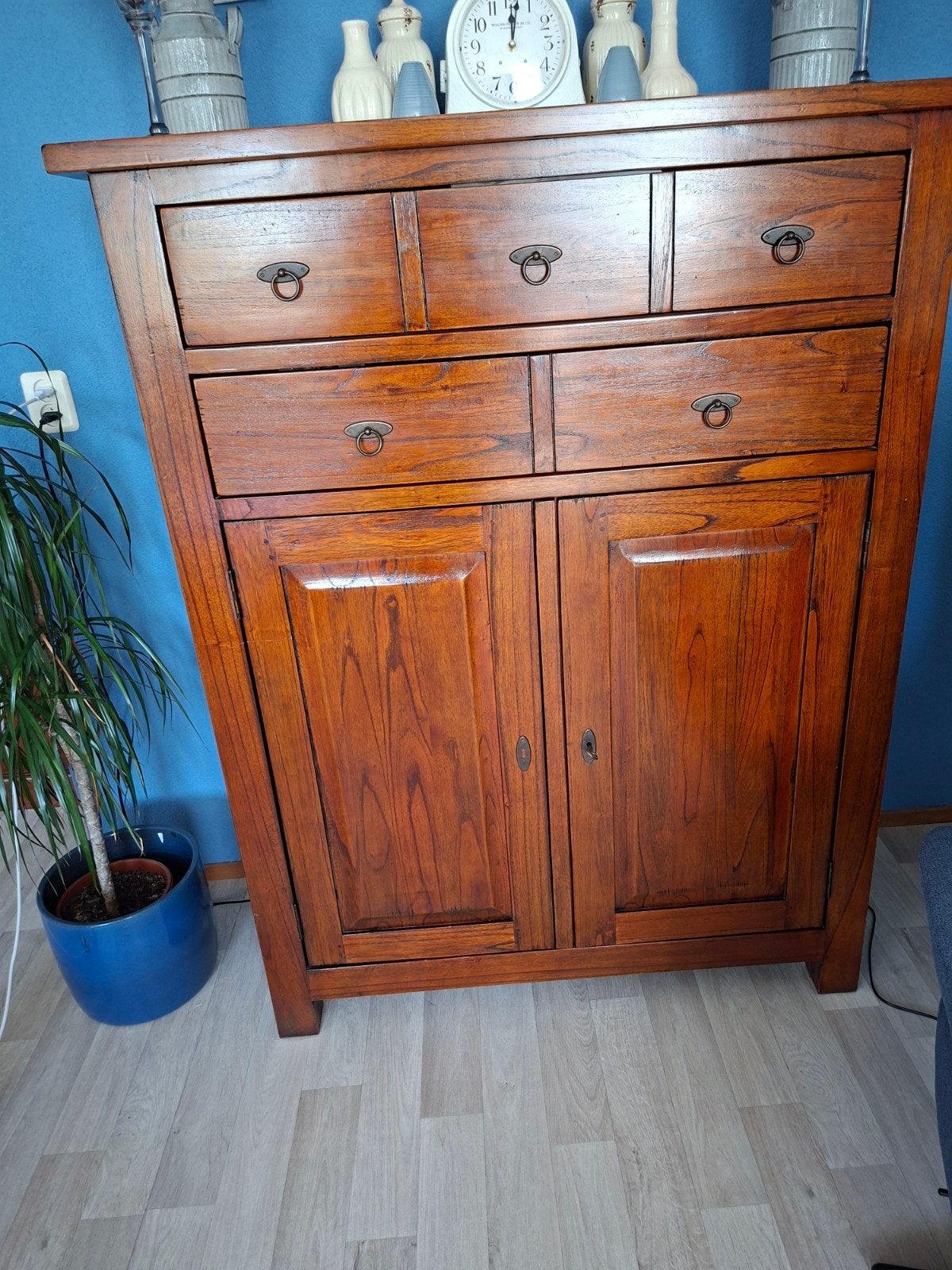 Leuke meidenkast met 2 lades en kastruimte (H140xB110xD48), Ophalen, Gebruikt, 100 tot 150 cm, 25 tot 50 cm