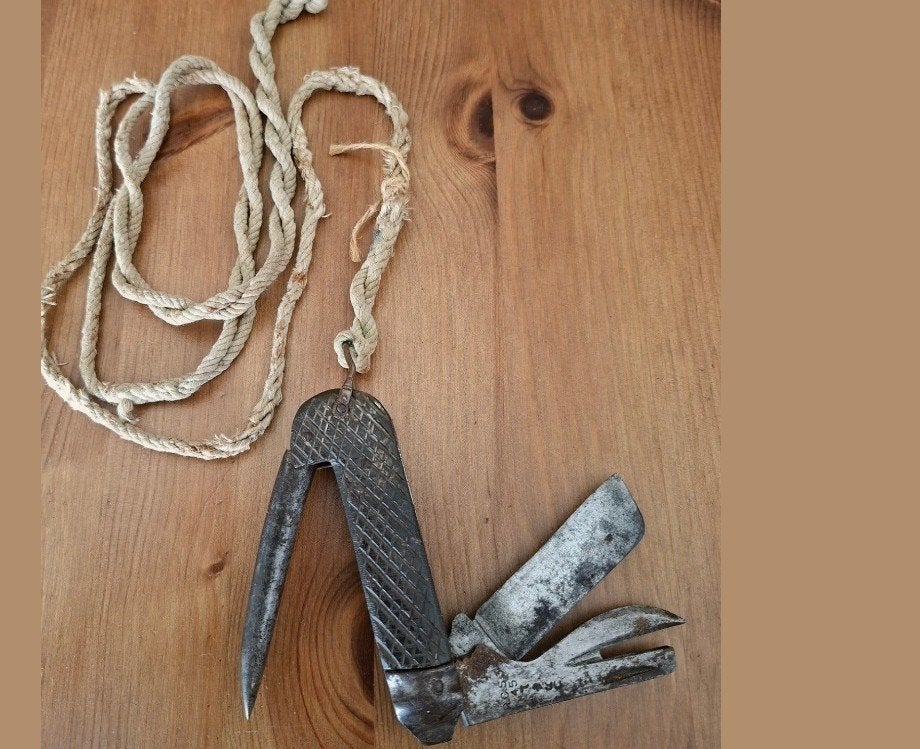 Brits zakmes WOII - Origineel militair verzamelobject, Verzamelen, Ophalen, Landmacht, Engeland, Mes of Dolk