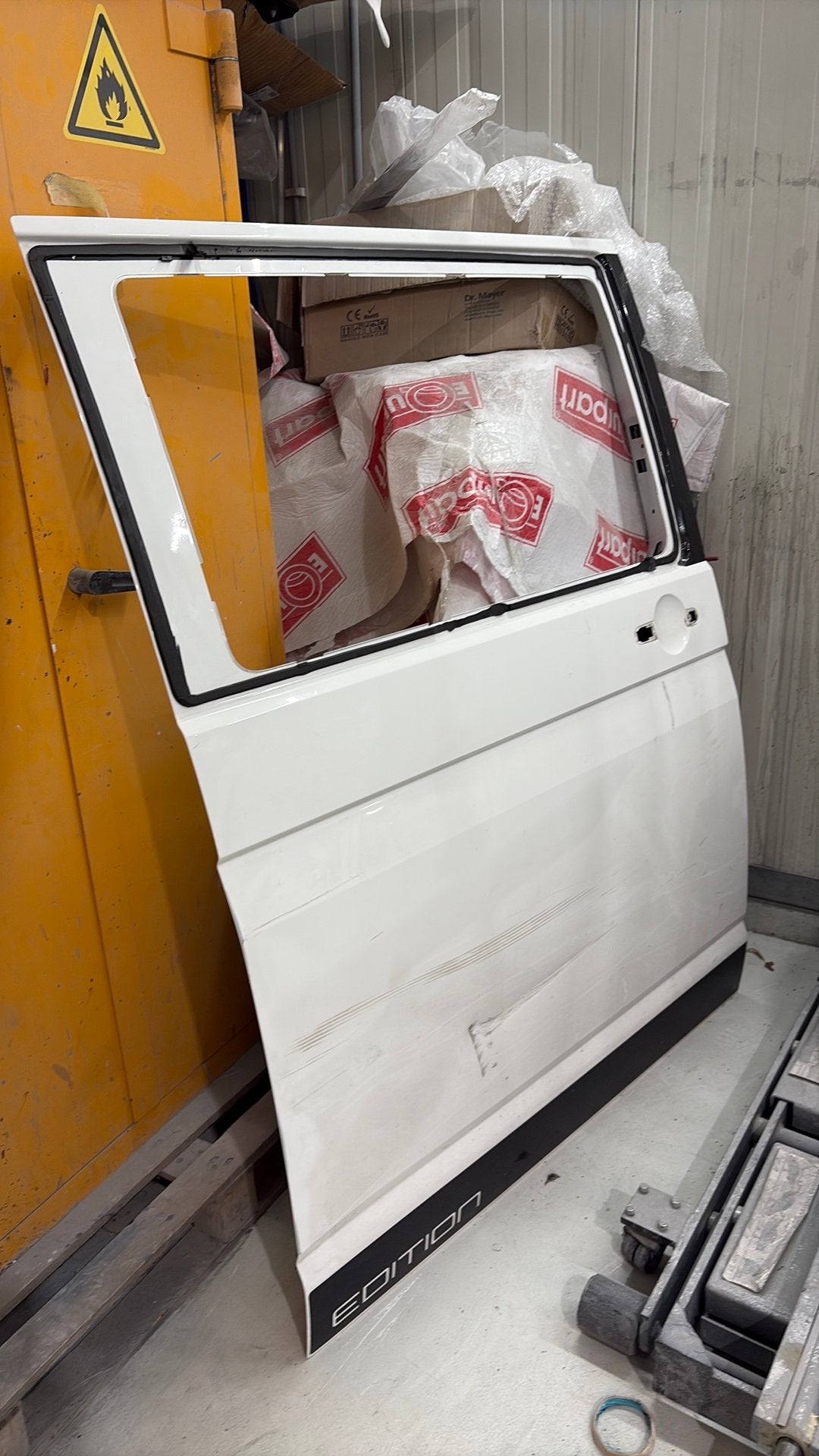 VW Transporter schuifdeur, Ophalen, Deur