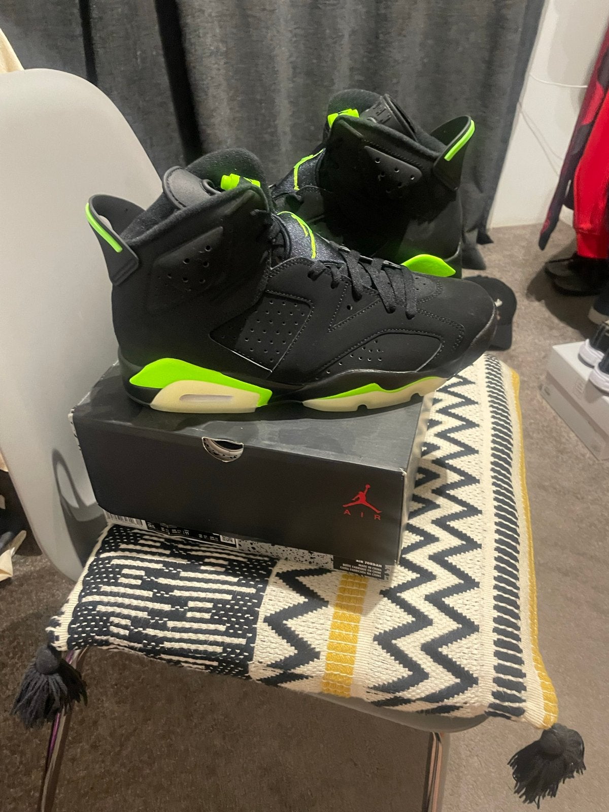 Nike Air Jordan 6 Retro Electric Green, Kleding | Heren, Schoenen, Ophalen, Nieuw, Zwart, Sneakers of Gympen
