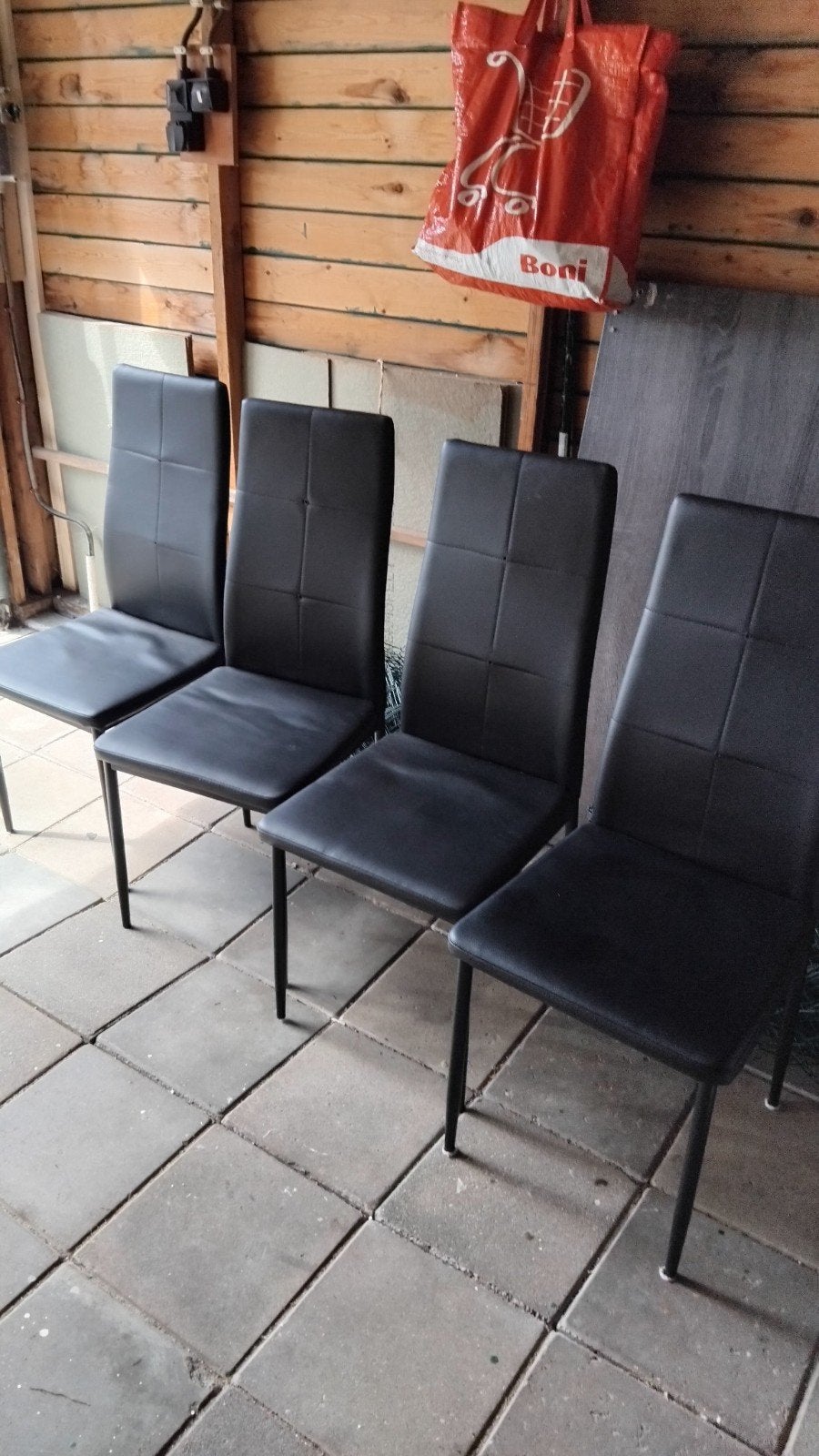 stoelen, Ophalen, Kunststof, Gebruikt, Zwart