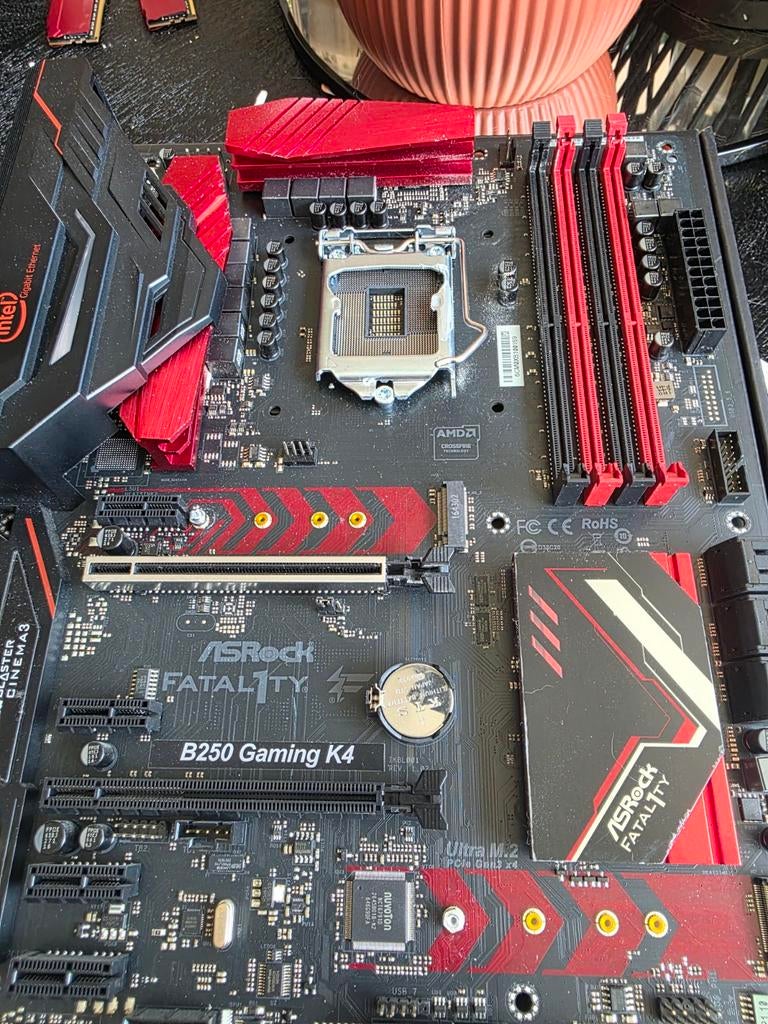 Gebruikt ASRock Fatal1ty B250 Gaming K4 moederbord, Ophalen of Verzenden