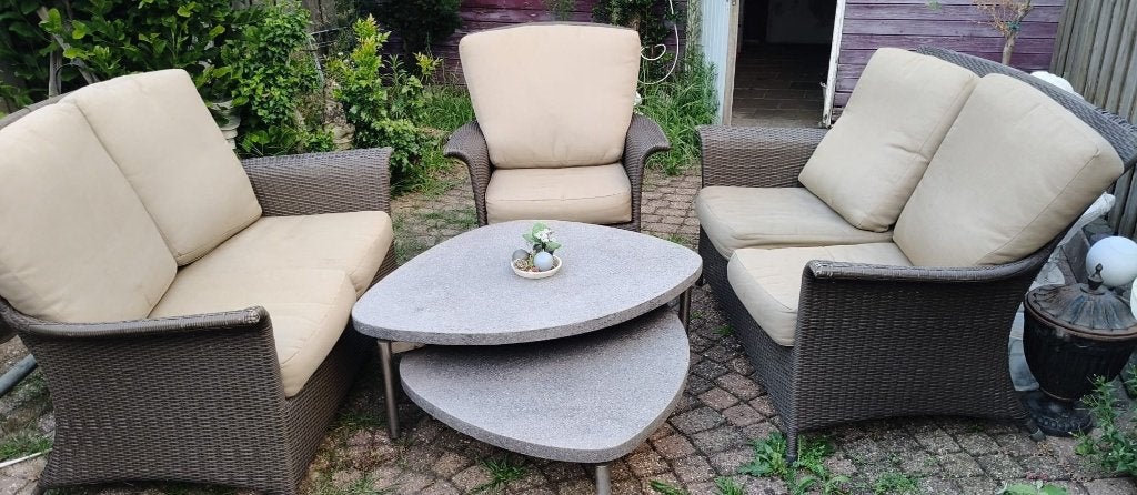 Hartman Tuinstel Met 2 Tafels, Ophalen, Zo goed als nieuw, Bank, Loungeset