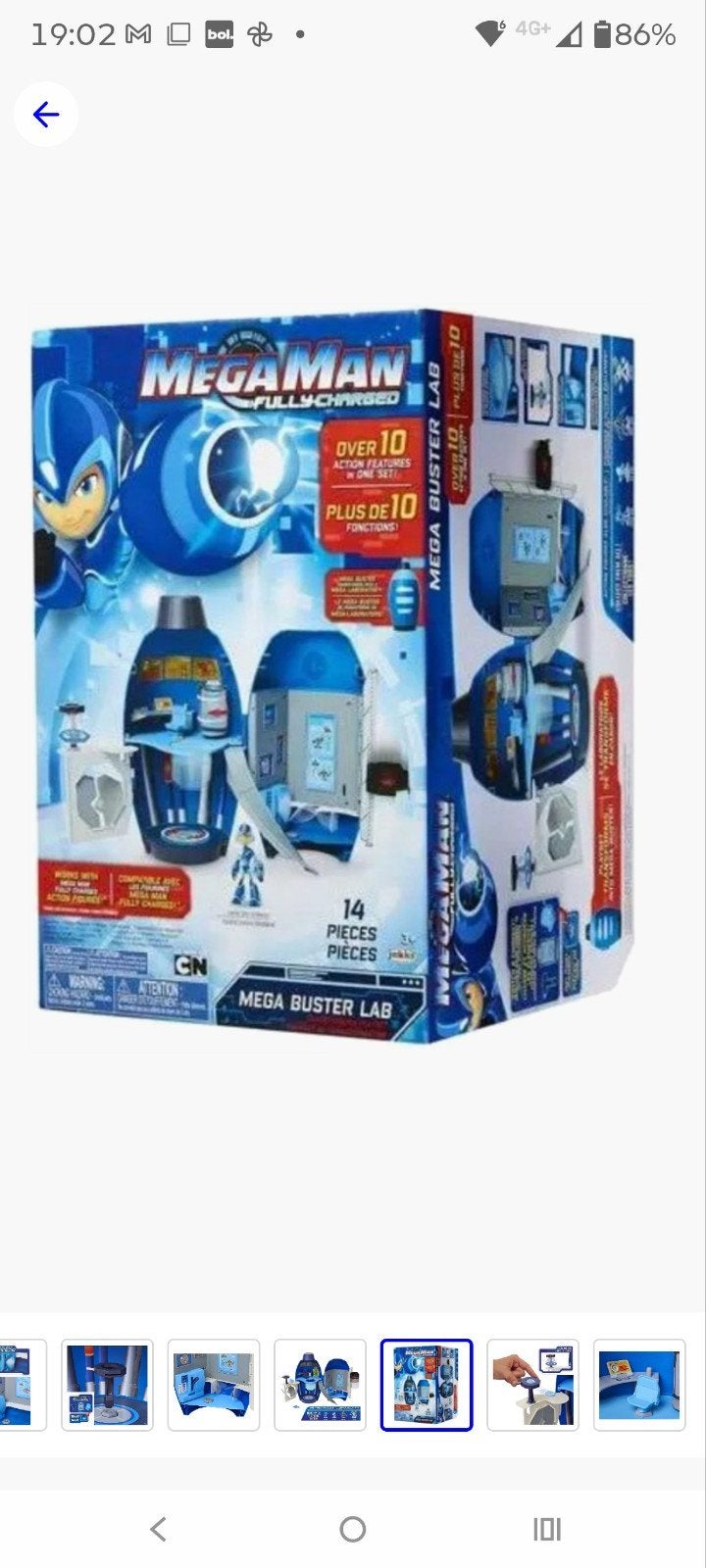 Mega Man Fully Charged Mega Buster Lab Speelset, Ophalen of Verzenden, Nieuw