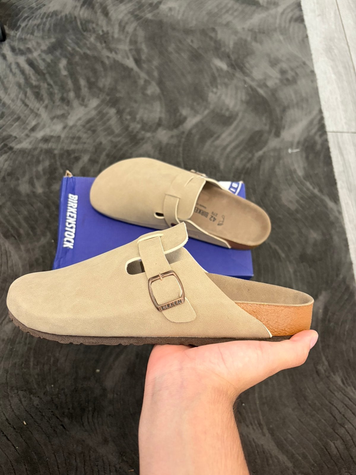 Birkenstock boston beige, Ophalen of Verzenden, Nieuw