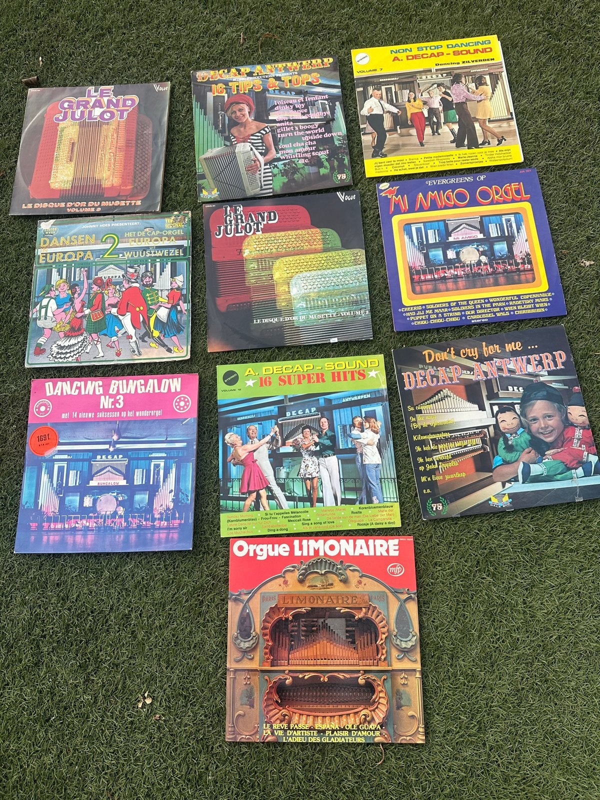 Diverse Decap Orgel & Musette LP's - Pop & Folk Collectie, LP, Gebruikt, Pop, Ophalen of Verzenden