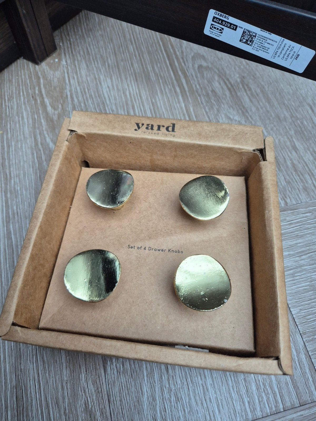 Nieuwe gouden deurknoppen - Set van 4, Ophalen of Verzenden, Nieuw, Goud, Metaal