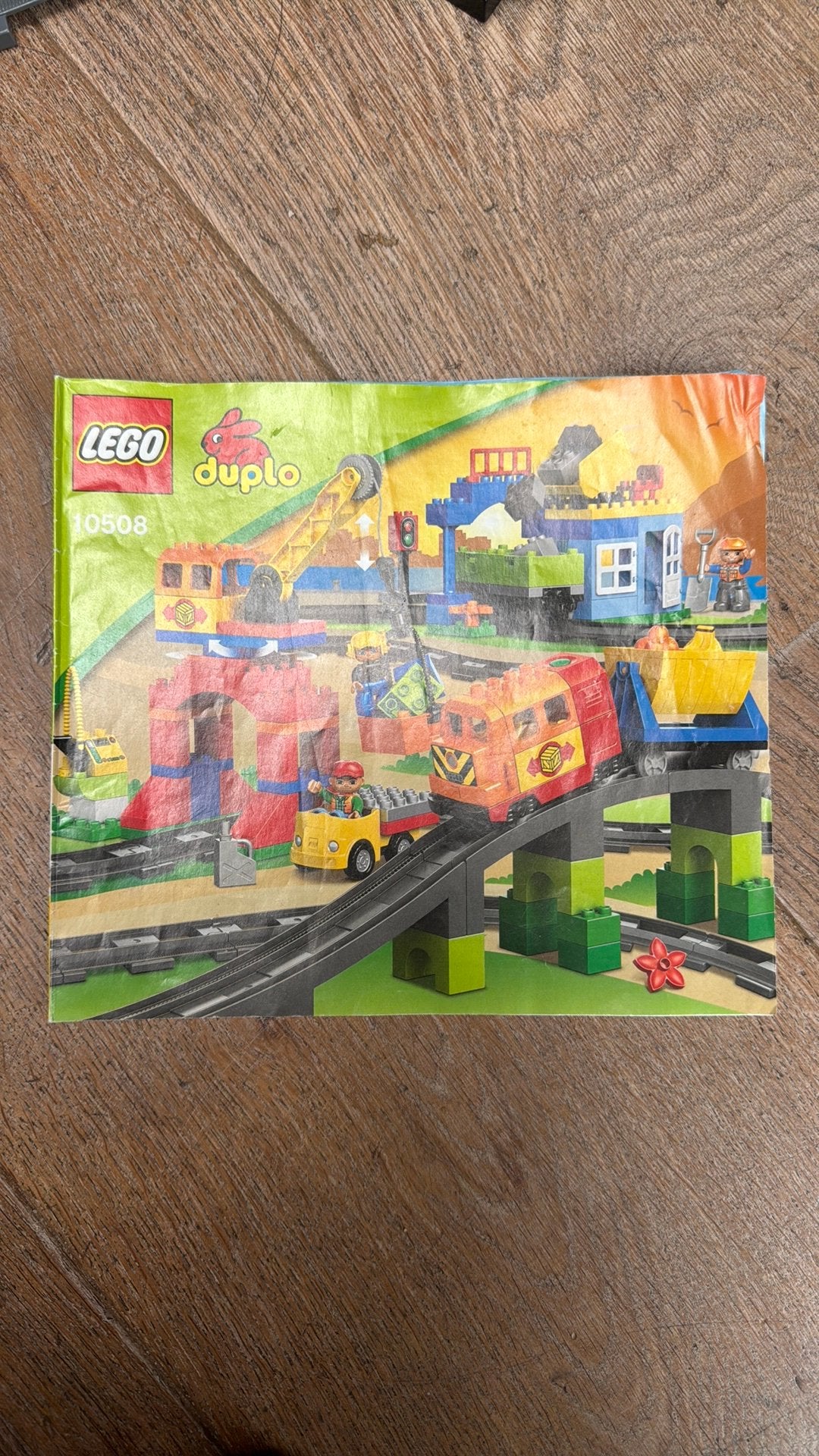 Lego Duplo Trein rails en wagon compleet. Nieuwwaarde €280, Ophalen, Gebruikt, Overige thema's, Compleet