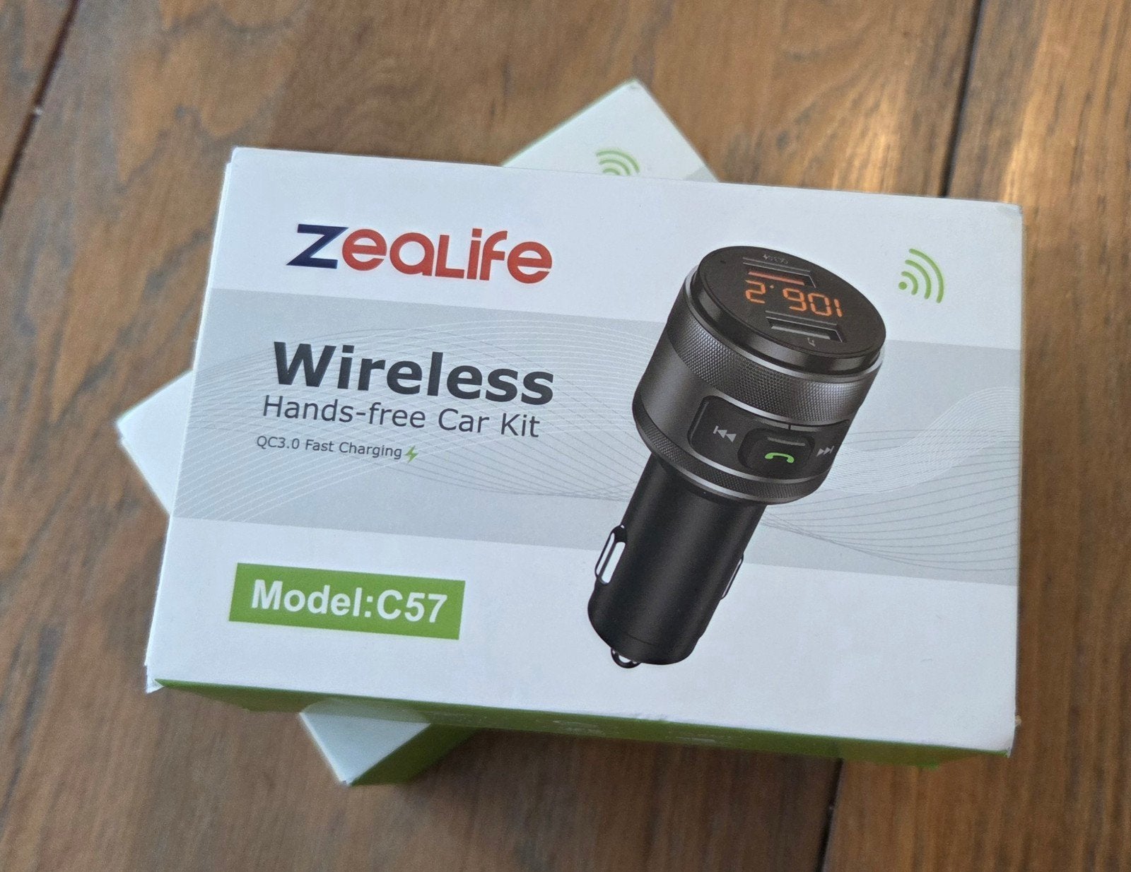 Draadloze handsfree Car Kit Zealife C57, Auto diversen, Carkits, Ophalen of Verzenden, Nieuw